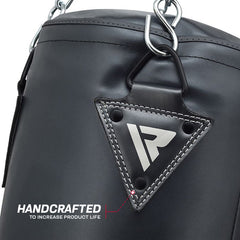 RDX T17 AURA 4ft / 5ft 2-in-1 Training Punch Bag in Pearl Black / White / Golden Set