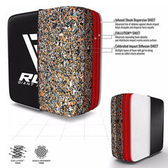 RDX T3 Black Leather X Straight Punch Wall Pad