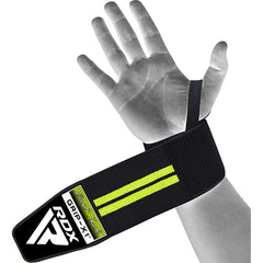 RDX W3 IPL USPA Approved Powerlifting Wrist Support Wraps with Thumb Loops OEKO-TEX® Standard 100 certified