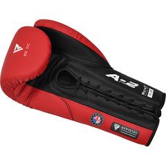 RDX APEX Competition/Fight Lace Up Boxing Gloves