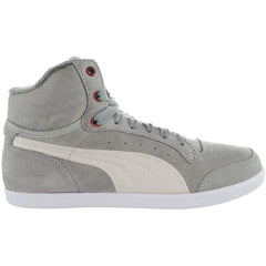Puma Glyde Court Fur Women Grey Hi Top Trainers