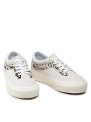 Vans Bold Ni White Pony Nubuck Leather Trainers