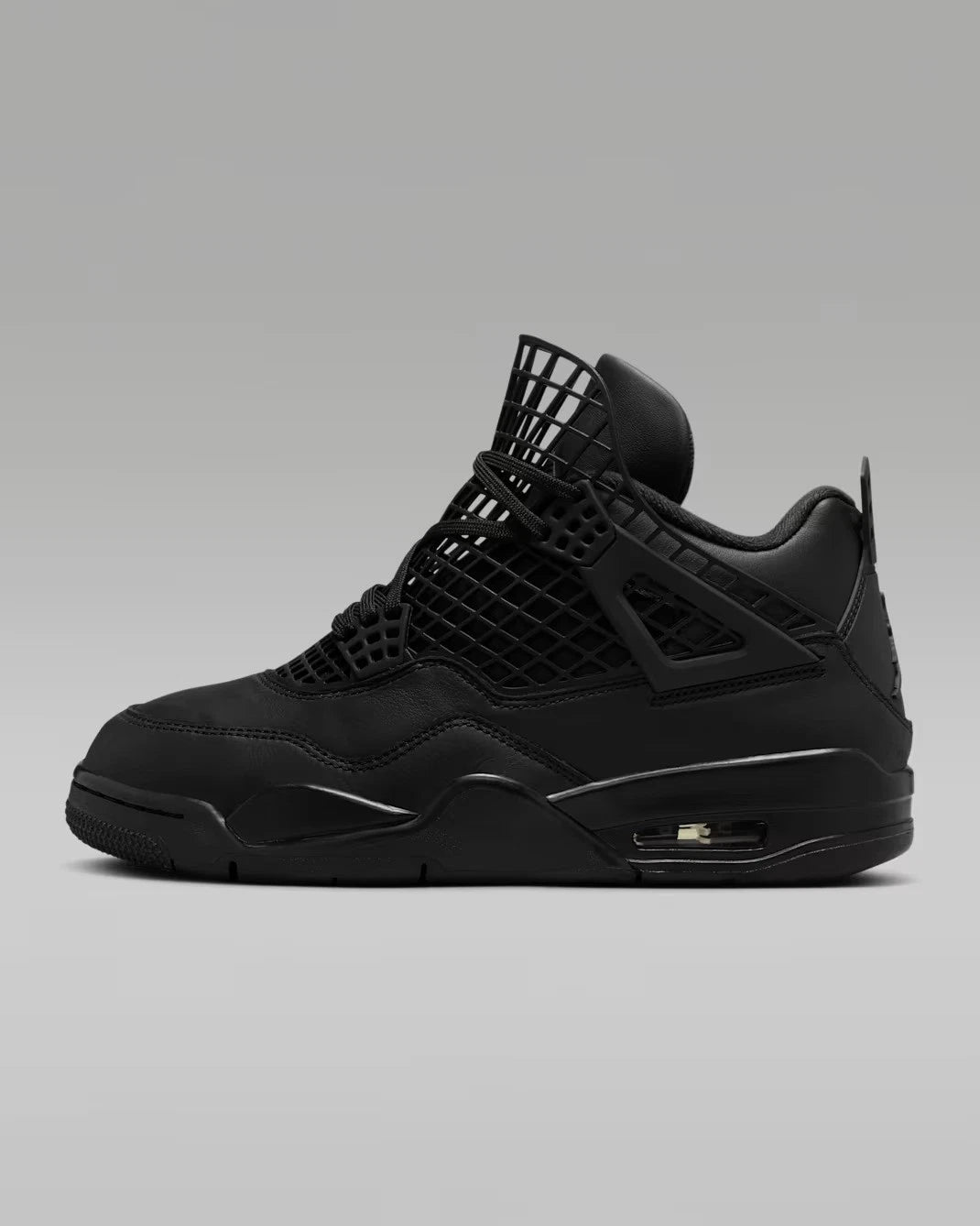 Nike Air Jordan 4 Net Women’s Shoes – Black / Metallic Silver