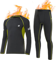 Thermal Underwear Set for Men – Cozy Breathable Long Johns Base Layer for Winter Sports