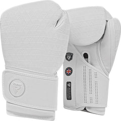RDX T12 Akoni White Boxing Gloves & Focus Pads