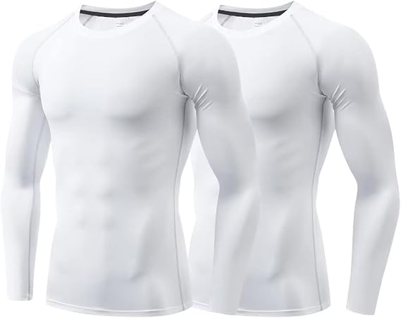 Sillictor Men’s Compression Base Layer Top – Quick-Dry Long Sleeve