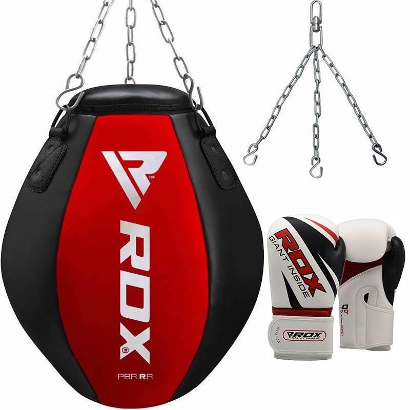 RDX RR 3-in-1 Wrecking Ball Heavy Bag with Gloves Set