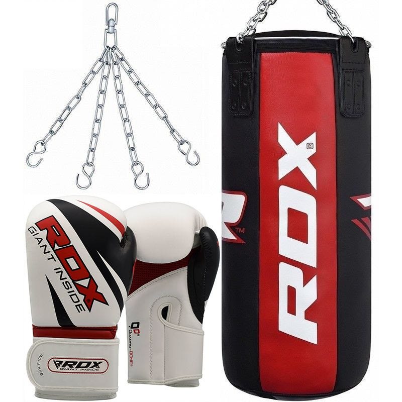 RDX X3 3ft 3-in-1 Pro Punch Bag with Gloves Set