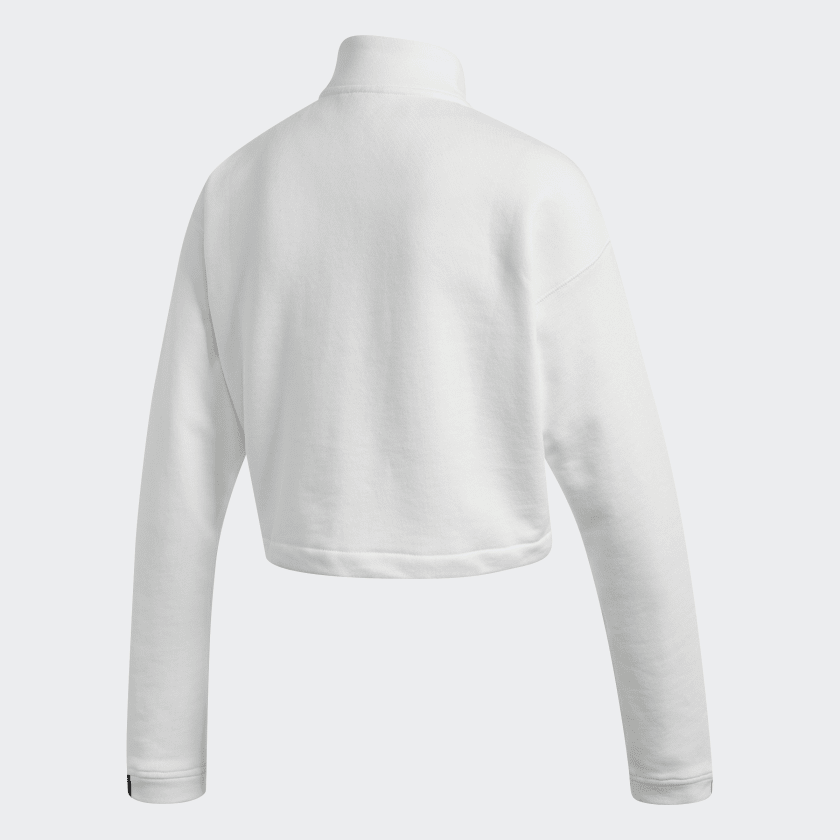 Adidas Women Originals Cropped Sweatshirt White 
