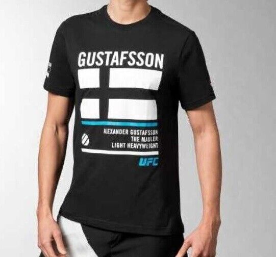 Reebok MMA Combat Disparate UFC Alexander Nickname Gustafsson Tshirt Black