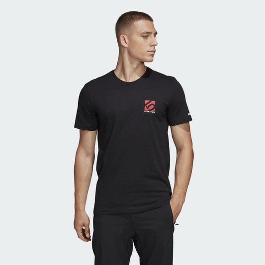 Adidas Men`s Five Ten Logo T T-Shirt Black