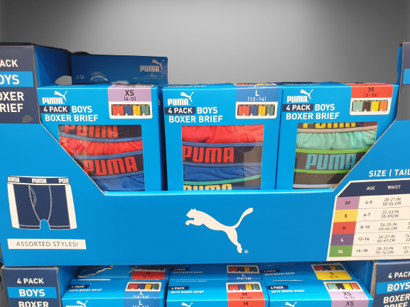 PUMA Boys Kids Boxers