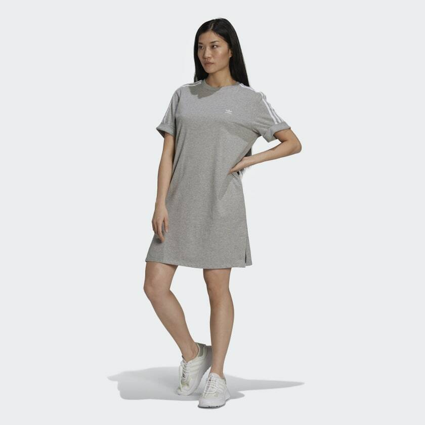 Adidas Originals Adicolor Classics Roll-Up Sleeve Tee Dress